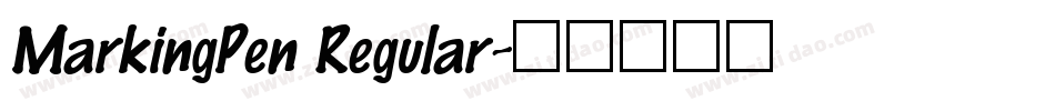 MarkingPen Regular字体转换